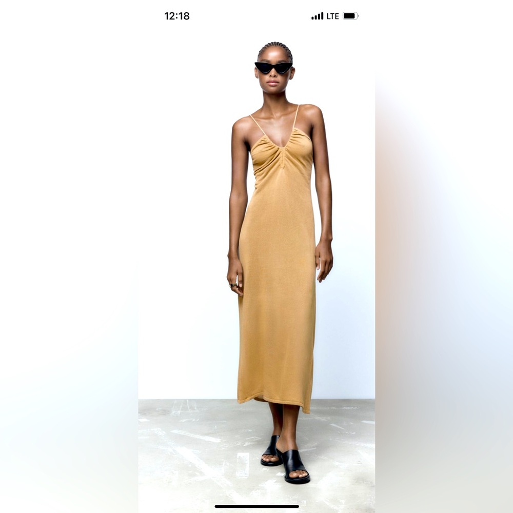 Zara long knit dress